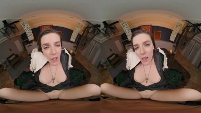 A parody of virtual reality, virtual reality porn, and Fiona Frost bound to a demon as she indulges in forbidden lust is Mayfair Witches.